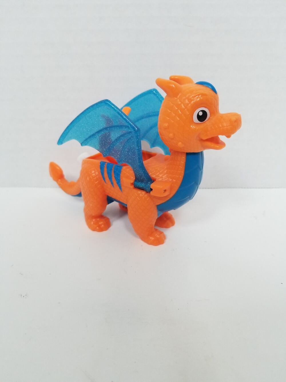 Paw Patrol Rescue Knights Dragon Draco Action Figure Toy Nickelodeon Orange Blue